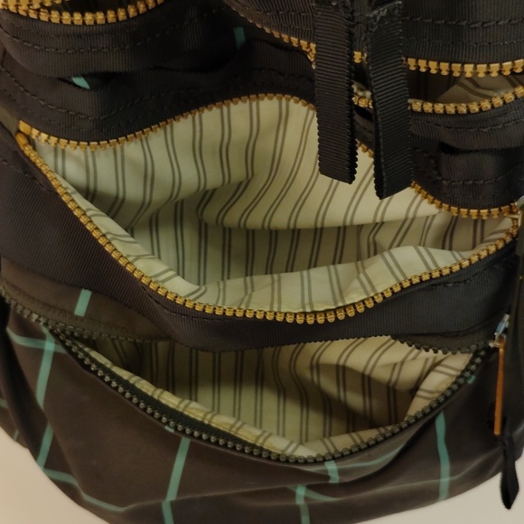 lululemon athletica Black Backpack with Green Grid Pattern - Picture 7 of 14